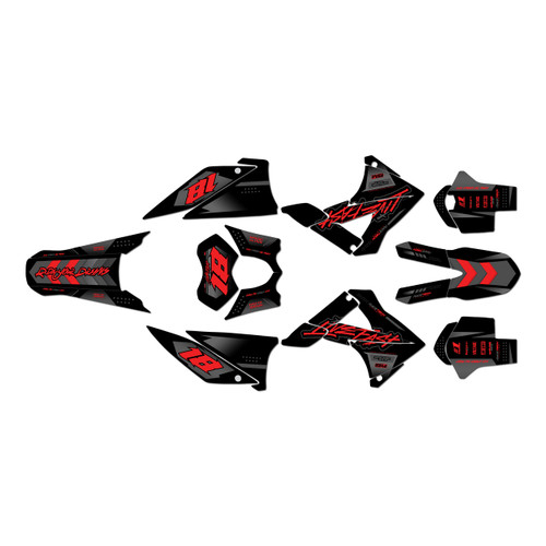 gasgas ec450 graphics kit 2010-2011 rebel series red-shift