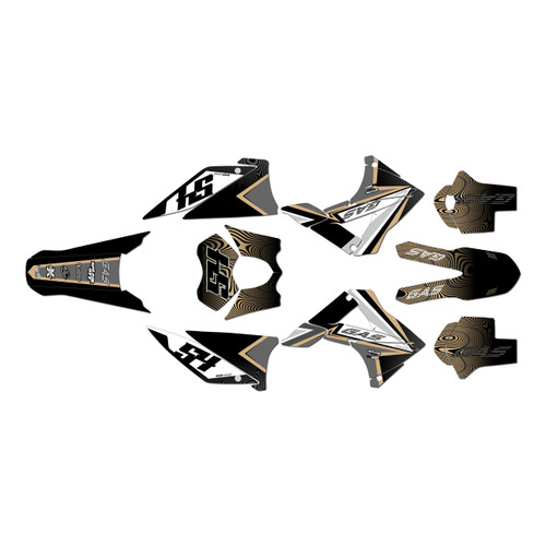gasgas ec200 graphics kit 2010-2011 swirl series tan