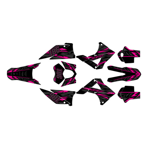 gasgas ec125 graphics kit 2010-2011 twitch series magenta