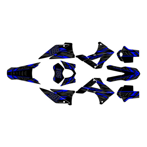 gasgas ec250 graphics kit 2010-2011 twitch series blue