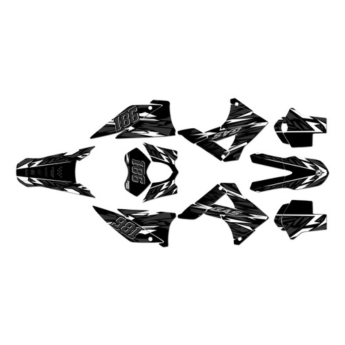 gasgas ec250 graphics kit 2010-2011 twitch series white