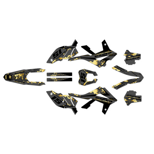 gasgas ec300 graphics kit 2012-2017 cloaked series gold