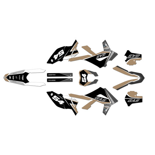 gasgas ec300 graphics kit 2012-2017 inferno series tan