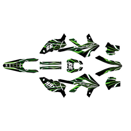 gasgas ec125 graphics kit 2012-2017 prime series green