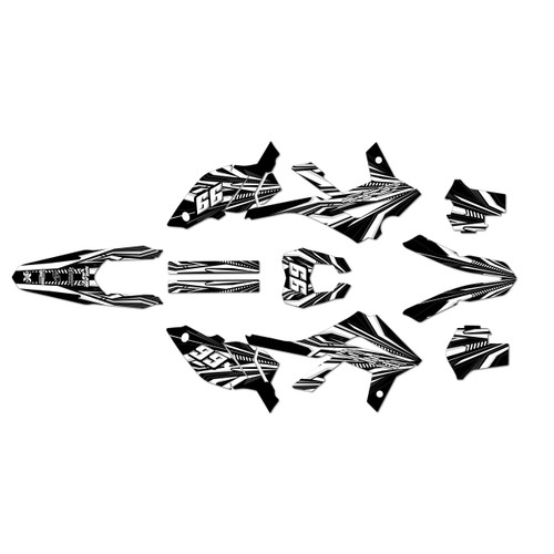 gasgas ec200 graphics kit 2012-2017 prime series white
