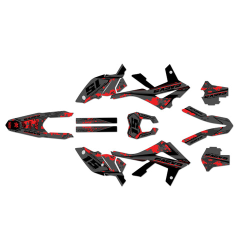 gasgas ec250f graphics kit 2012-2017 cloaked series red-shift