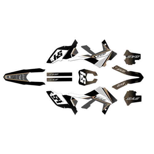 gasgas ec300 graphics kit 2012-2017 swirl series tan