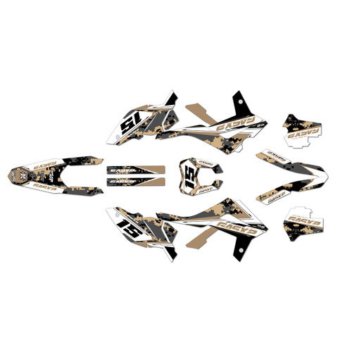 gasgas ec450 graphics kit 2012-2017 cloaked series tan
