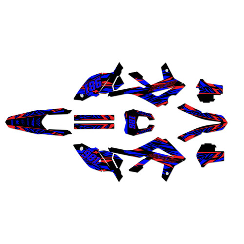 gasgas ec300 graphics kit 2012-2017 twitch series blue