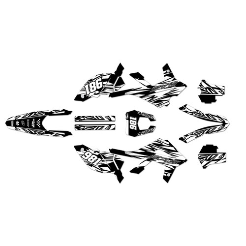gasgas ec300 graphics kit 2012-2017 twitch series white