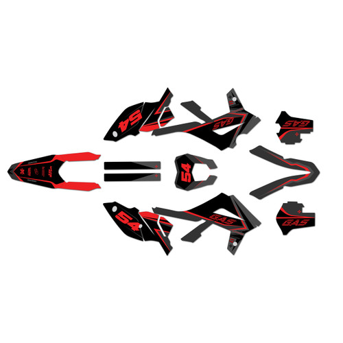 gasgas ec300f graphics kit 2012-2017 inferno series red-shift