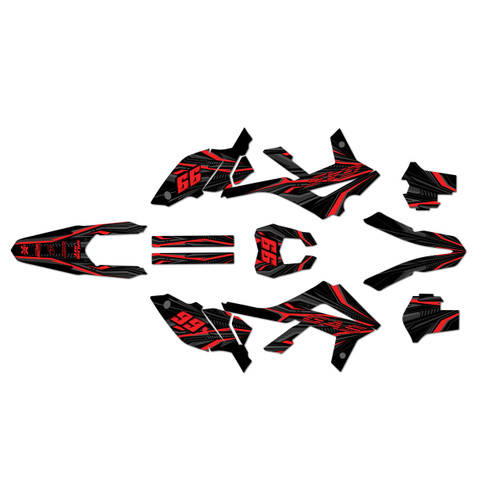gasgas ec250f graphics kit 2012-2017 prime series red-shift