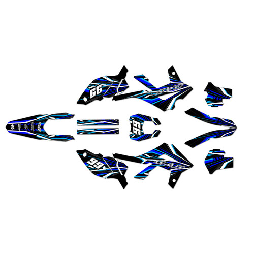 gasgas ec300f graphics kit 2012-2017 prime series blue