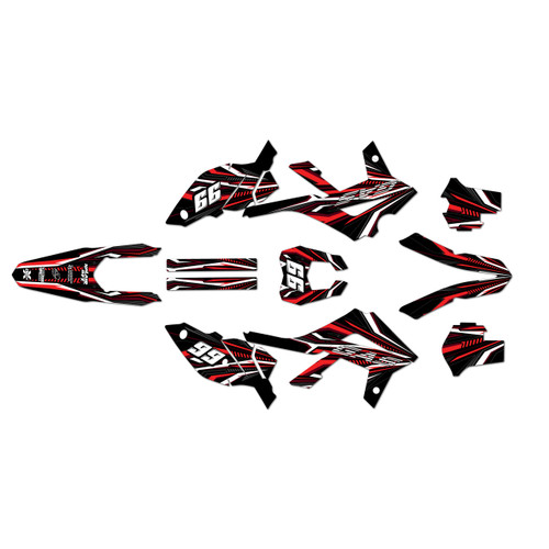 gasgas ec450 graphics kit 2012-2017 prime series red