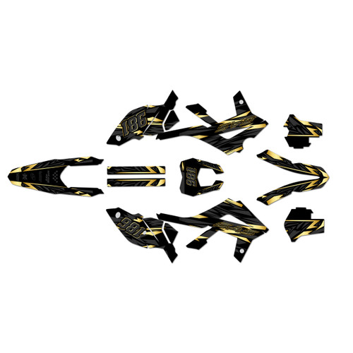 gasgas ec300f graphics kit 2012-2017 twitch series gold