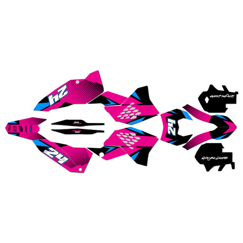 ktm 250excf graphics kit 2008-2011 bold series magenta