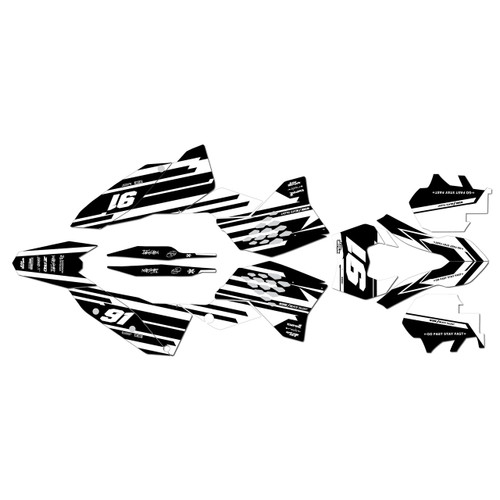 250EXC-F 450EXC-F & 530EXC graphics kit 2008-2011 coil series white