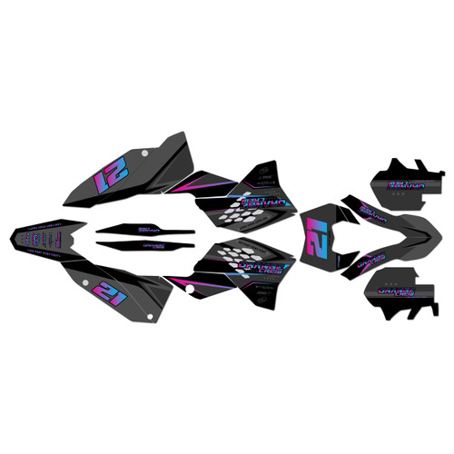 250EXC-F 450EXC-F & 530EXC graphics kit 2008-2011 og series magenta-shift
