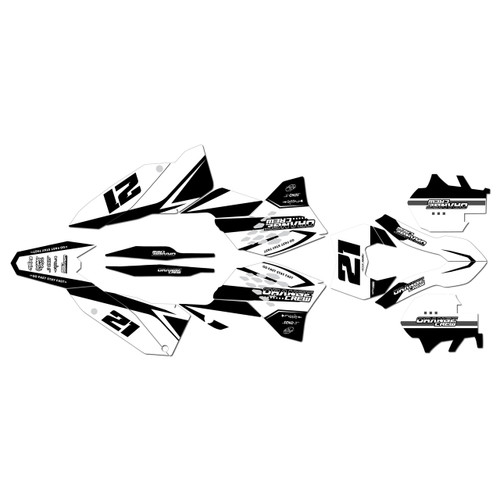 ktm 250excf graphics kit 2008-2011 og series white