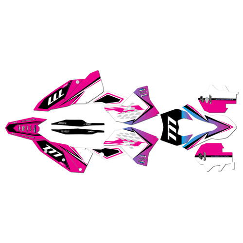 250EXC-F 450EXC-F & 530EXC graphics kit 2008-2011 razor series magenta