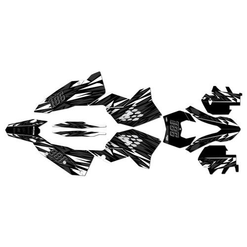 ktm 250excf graphics kit 2008-2011 twitch series white