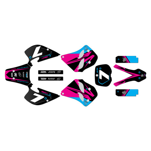 ktm 125sx graphics kit 1993-1997 bolt series magenta