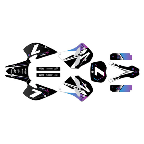 ktm 250sx graphics kit 1993-1997 bolt series magenta-shift