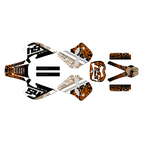 ktm 125sx graphics kit 1993-1997 cyrus series tan