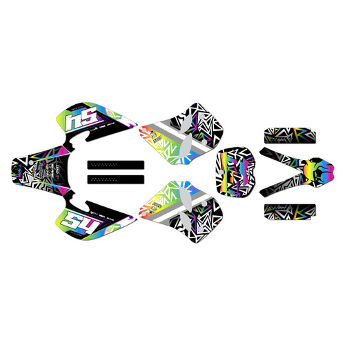 KTM 125SX, 200SX & 250SX graphics kit 1993-1997 cyrus series rainbow