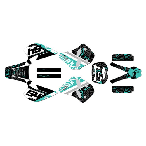 ktm 300exc graphics kit 1993-1997 cyrus series teal