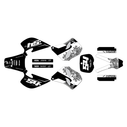 ktm 250exc graphics kit 1993-1997 fatality series white