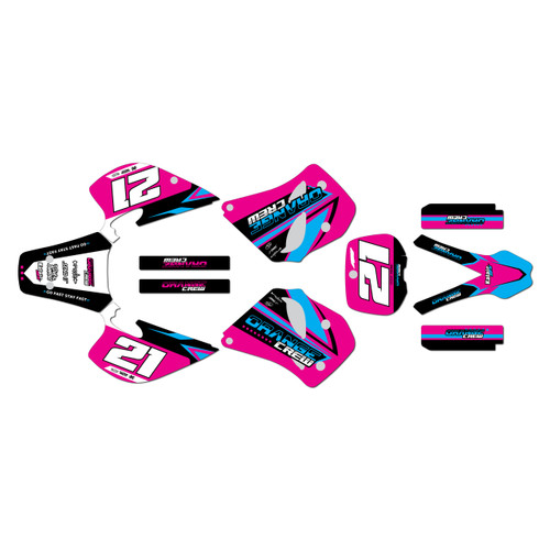 ktm 250exc graphics kit 1993-1997 og series magenta