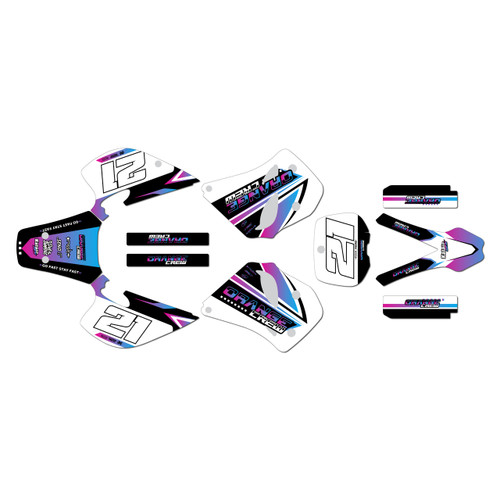ktm 250sx graphics kit 1993-1997 og series magenta-shift