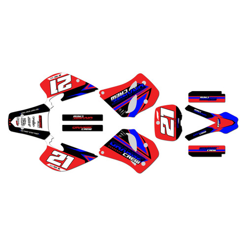 ktm 125exc graphics kit 1993-1997 og series red