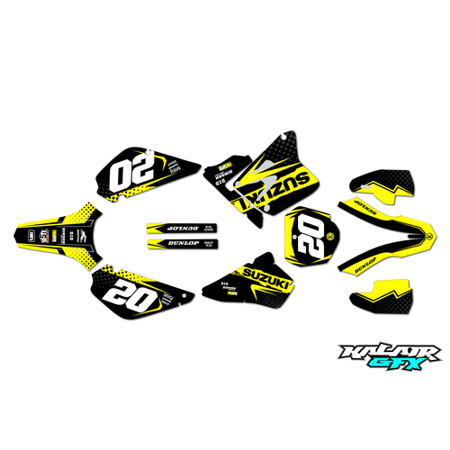 Graphics Kit for Suzuki RM80 UFO RESTYLE (2001-2023) Spear Series