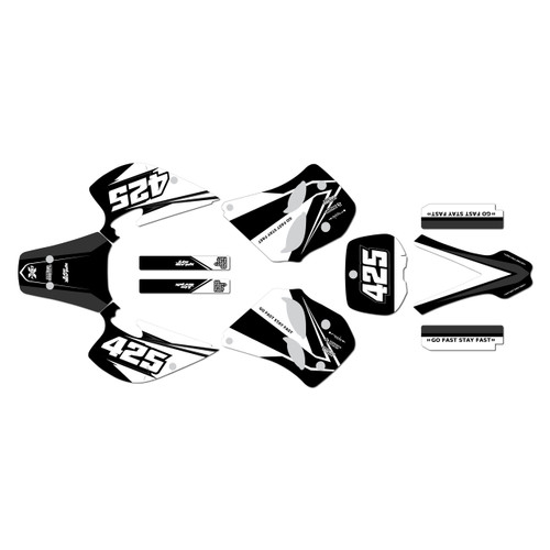 ktm 250sx graphics kit 1993-1997 screech series white