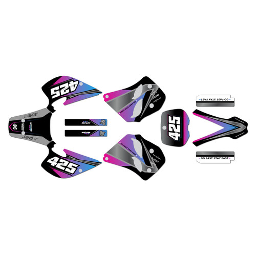 ktm 300exc graphics kit 1993-1997 screech series magenta