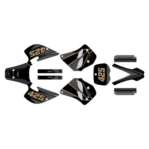 ktm 300exc graphics kit 1993-1997 screech series tan