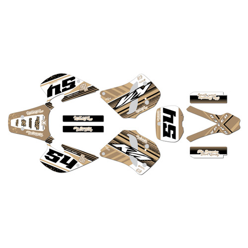 ktm 300exc graphics kit 1993-1997 split series tan