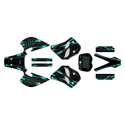 ktm 250sx graphics kit 1993-1997 twitch series teal
