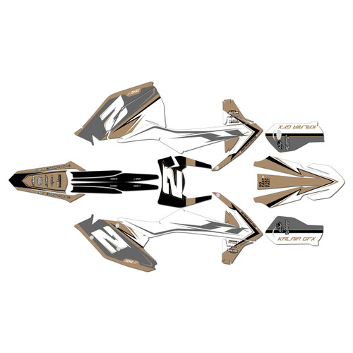 ktm 300xcw graphics kit 2017-2019 bold series tan