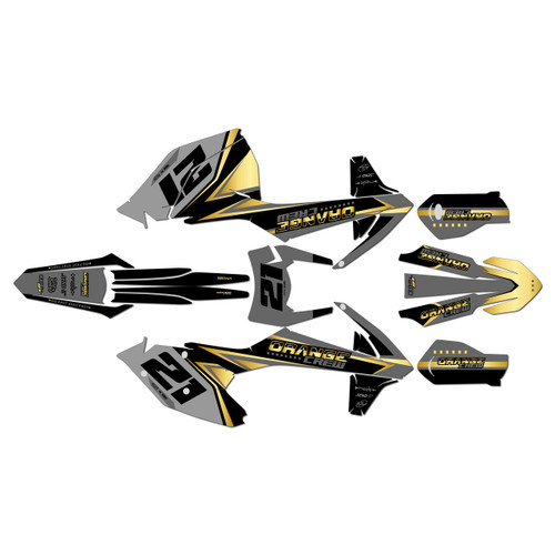 ktm 300xcw graphics kit 2017-2019 crew series gold