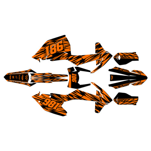 ktm 150xcw graphics kit 2017-2019 twitch series orange-shift