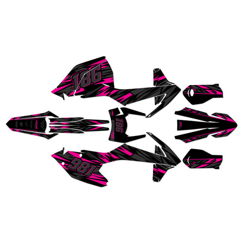 ktm 125xcw graphics kit 2017-2019 twitch series magenta