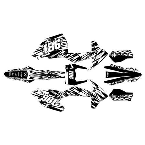ktm 250xcw graphics kit 2017-2019 twitch series white