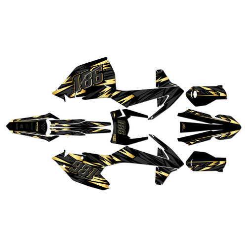 ktm 250xcw graphics kit 2017-2019 twitch series gold
