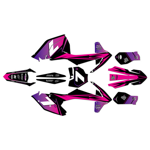 ktm 150sx graphics kit 2016-2018 bolt series purple