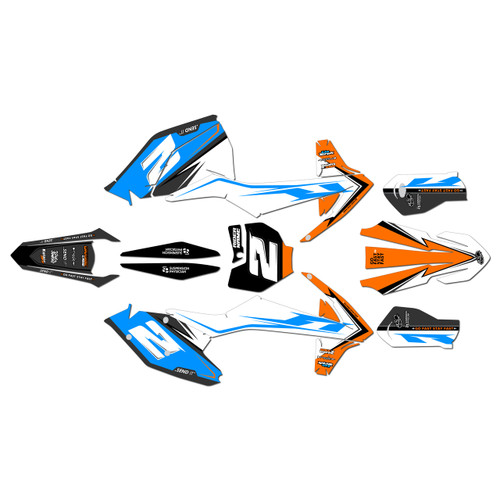 ktm 350sxf graphics kit 2016-2018 bold series cyan