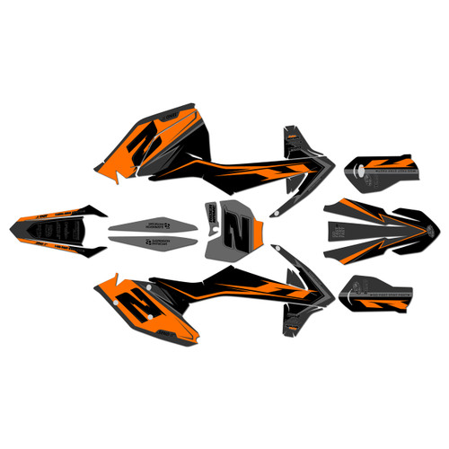 ktm 350sxf graphics kit 2016-2018 bold series orange-shift