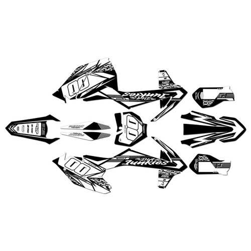 ktm 250sx graphics kit 2017-2018 rugged series white